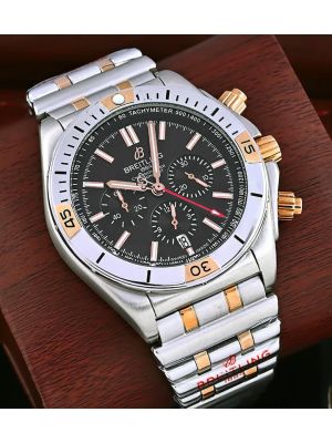 Breitling Chronomat B01 42 Black Chronograph Dial Men's Watch