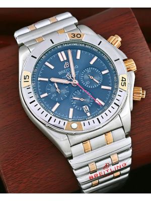 Breitling Chronomat B01 42 Blue Chronograph Dial Men's Watch