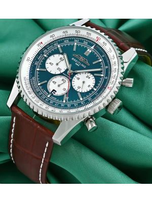 Breitling Navitimer B01 Chronograph Green Dial Mens Watch