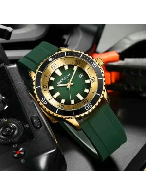 Breitling Superocean Rubber Green Dial Watch