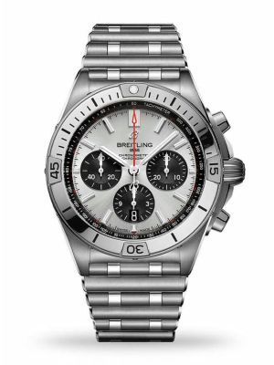 Breitling Chronomat B01 42 Silver Dial Men's Watch