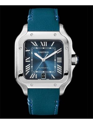 Cartier Santos de Cartier Blue Dial Watch