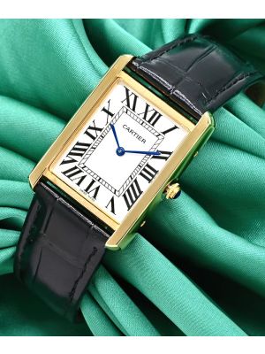 Cartier Tank Solo Leather Straps Womens Watch