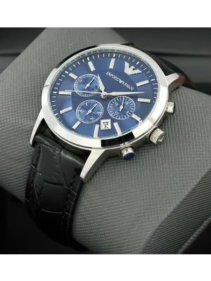Emporio Armani Blue Dial Men Wrist Men Watches,
