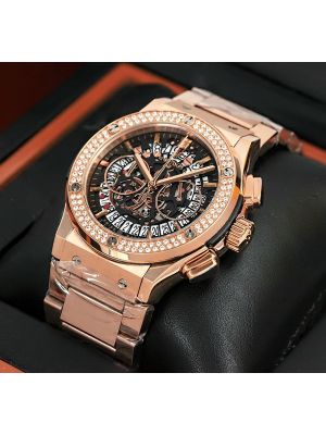 Hublot Classic Fusion Aerofusion Rose Gold Diamond Watches Online Pakistan