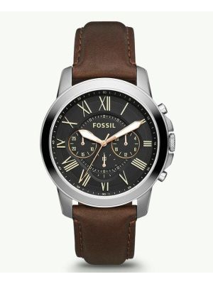 Fossil Grant Chronograph Brown Leather Watch