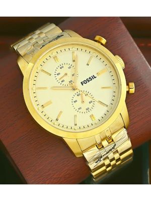 Fossil Townsman Goldtone Chronograph Men's Wrist Watch