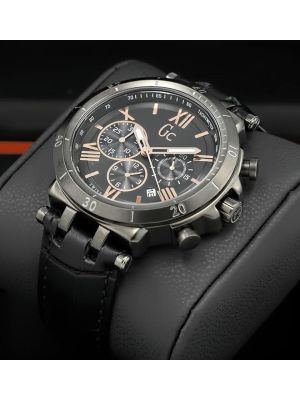 Gc Watches Sport Racer Gents Black Watch,