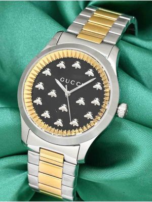 Gucci G-Timeless Black Bee Motifs Dial Watch