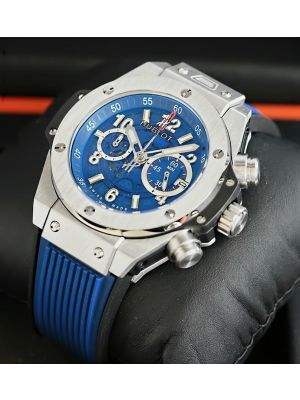 Hublot Big Bang Unico Blue  Chain stainless steel watches,