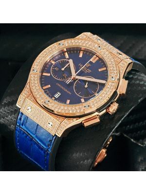 Hublot Classic Fusion Blue Diamond Men Watches