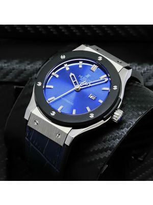 Hublot Classic Fusion Blue Titanium Mens  strap watches in Pakistan, 