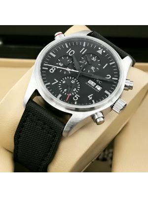 IWC Pilot Black Chronograph Men's Watch