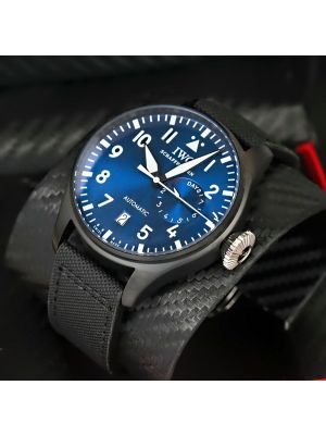 IWC Pilot's Big Pilot 7 Day Power Reserve Blue Dial black Ceramic 