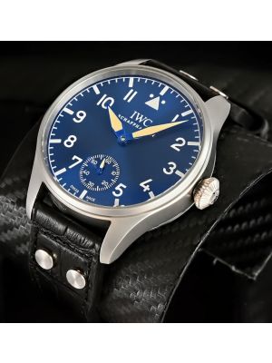 IWC Schaffhausen Big Pilot Blue Dial  replica Watch