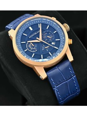 MontBlanc Blue Chronograph Watch