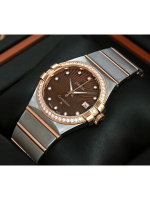 Omega Constellation Brown Dial Two Tone  watches in Pakistan