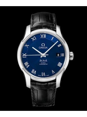 Omega DeVille Hour Vision Blue Dial Mens Watch 431.13.41.21.03.001