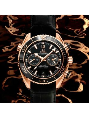 Omega Seamaster Co-Axial Black Chronograph Watch