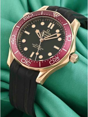 Omega Seamaster Diver 300M Bronze Gold With A Burgundy Bezel And Dial Watch