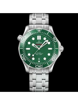 Omega Seamaster Diver 300M Co-Axial Green Dial Watch