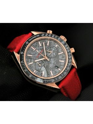 Omega Speedmaster  Grey Side of the Moon Meteorite Red Strap Ladies watches