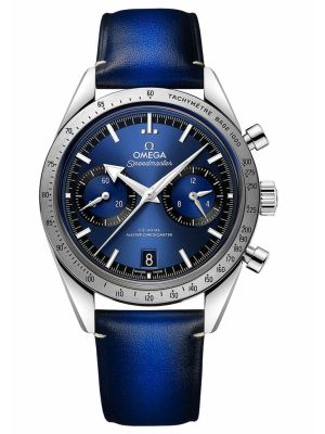Omega Speedmaster 57 Co-Axial Master Chronograph Blue Edition Mens Watch