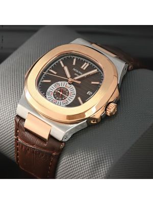 Patek Philippe Nautilus Brown Dial Two Tone  watches price,