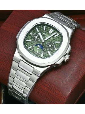 Patek Philippe Nautilus Perpetual Calendar Diamond Bezel Watch