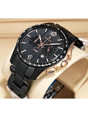 Rado HyperChrome Chronograph Mens Chronograph Two Tone Black Dial  watches,