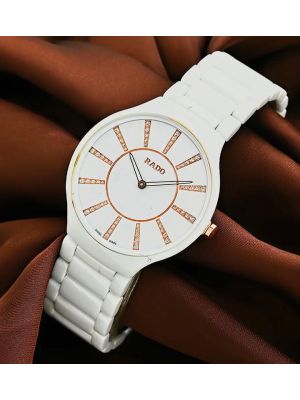 Rado True Thinline Jubile White Ceramic Watch