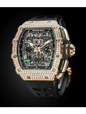 Richard Mille  RM 11-03 Rose Gold Med Set Diamond Watch