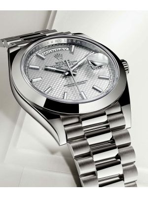 Rolex Oyster Perpetual President Day Date 40 Silver  in pakistan