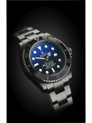 Rolex D-Blue Sea-Dweller Deepsea Black PVD Watch