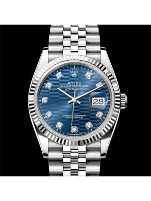 Rolex Datejust 40 Blue Fluted Motif Dial Watch