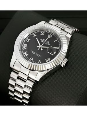 Rolex DateJust Black Dial replica watches in karachi