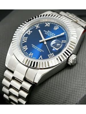Rolex Datejust Blue Dial replica watches in karachi