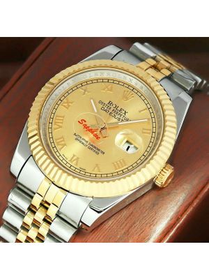 Rolex Datejust Silver Diamond Dial Watch