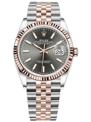 Rolex Datejust Dark Rhodium Dial Swiss Watch