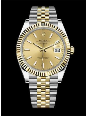 Rolex Datejust ETA 2836 Steel and Yellow Gold Rolesor Fluted Bezel Watch