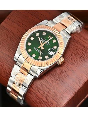 Rolex Datejust Green Dial Ladies Watch