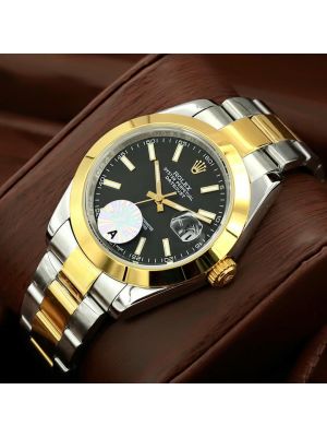 Rolex Datejust II Rolesor Black Dial Watch