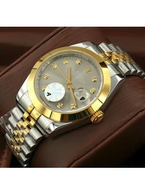 Rolex Datejust II Rolesor Gray Diamond Dial Watch
