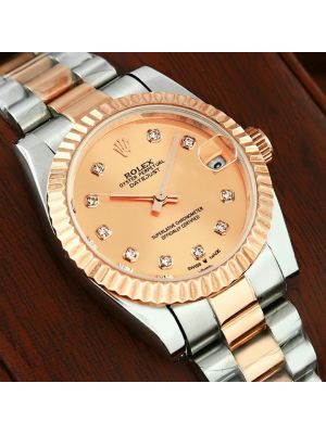 Rolex Datejust Lady Rose Gold Dial Watch