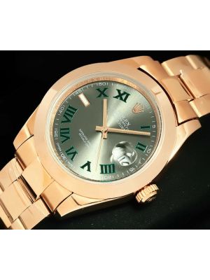 Rolex Datejust Rose Gold Gray Dial Watch 2021