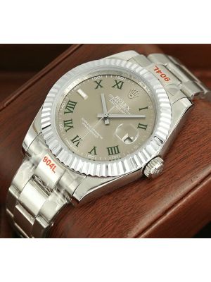 Rolex Datejust Slate Roman Dial Watch
