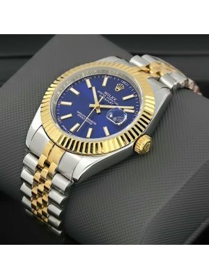 Rolex Datejust Two-Tone Blue Dial Men Watch,