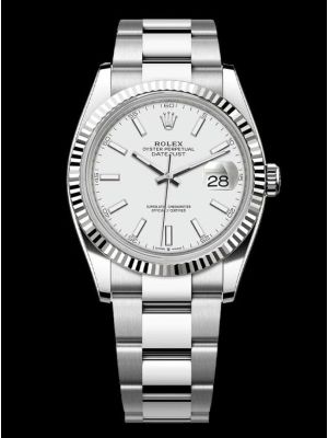 Rolex Datejust White Dial Oyster Watch