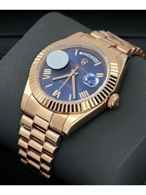 Rolex Day-Date 40 Rose Gold President Blue Roman Dial  Pakistan