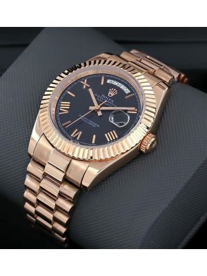 Rolex Day-Date Black Dial Everose Gold Luxury watches in Pakistan
